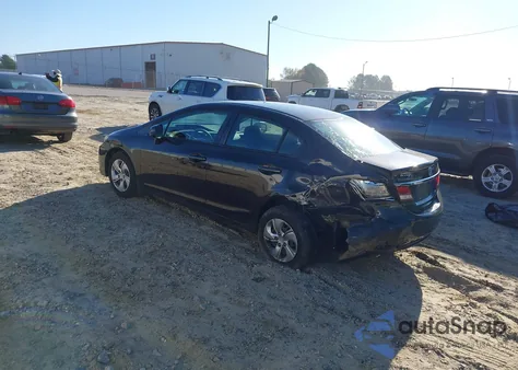 2013 Honda Civic Lx z USA, uszkodzony, nr VIN 2HGFB2F51DH589484